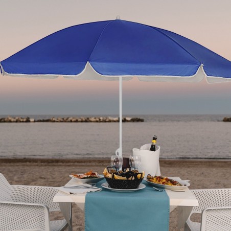 Art.253001 Parasol avec poteau central couleur unie TNT avec couvercle 180 cm