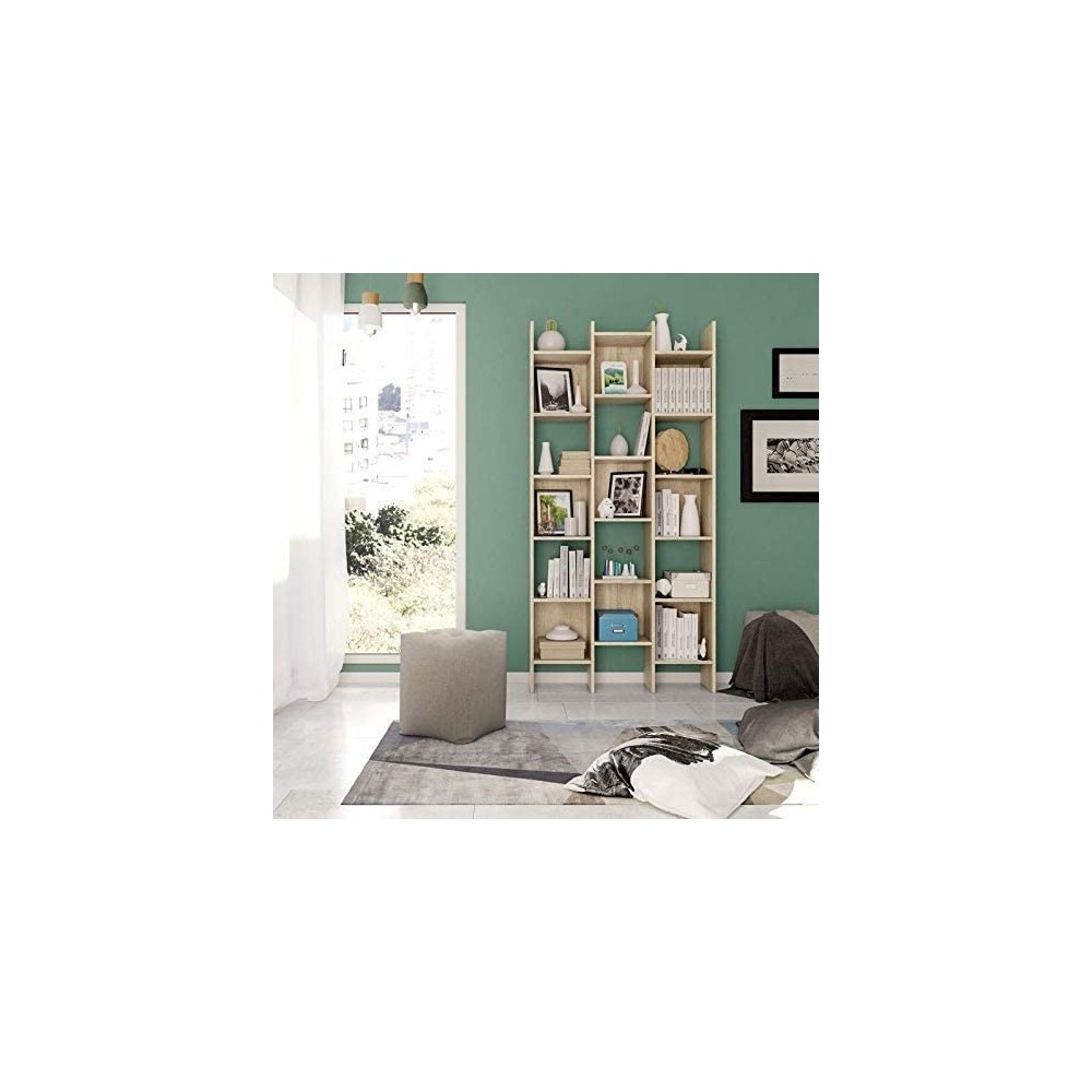 264820 Étagère italienne en bois MDF avec 3...