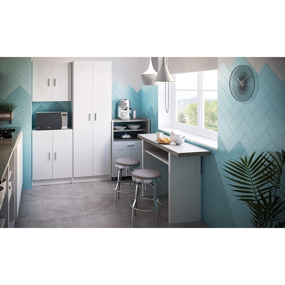 251844 Armoire bas polyvalent avec 2 portes et...