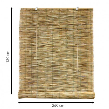 202463 Store en bambou arella avec poulie imperméables 120 x 260 cm