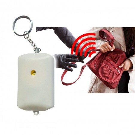 Porte clé alarme sonore 90 dB de poche en cas de vol - de panique qualifié l'agression grâce á la première alarme
