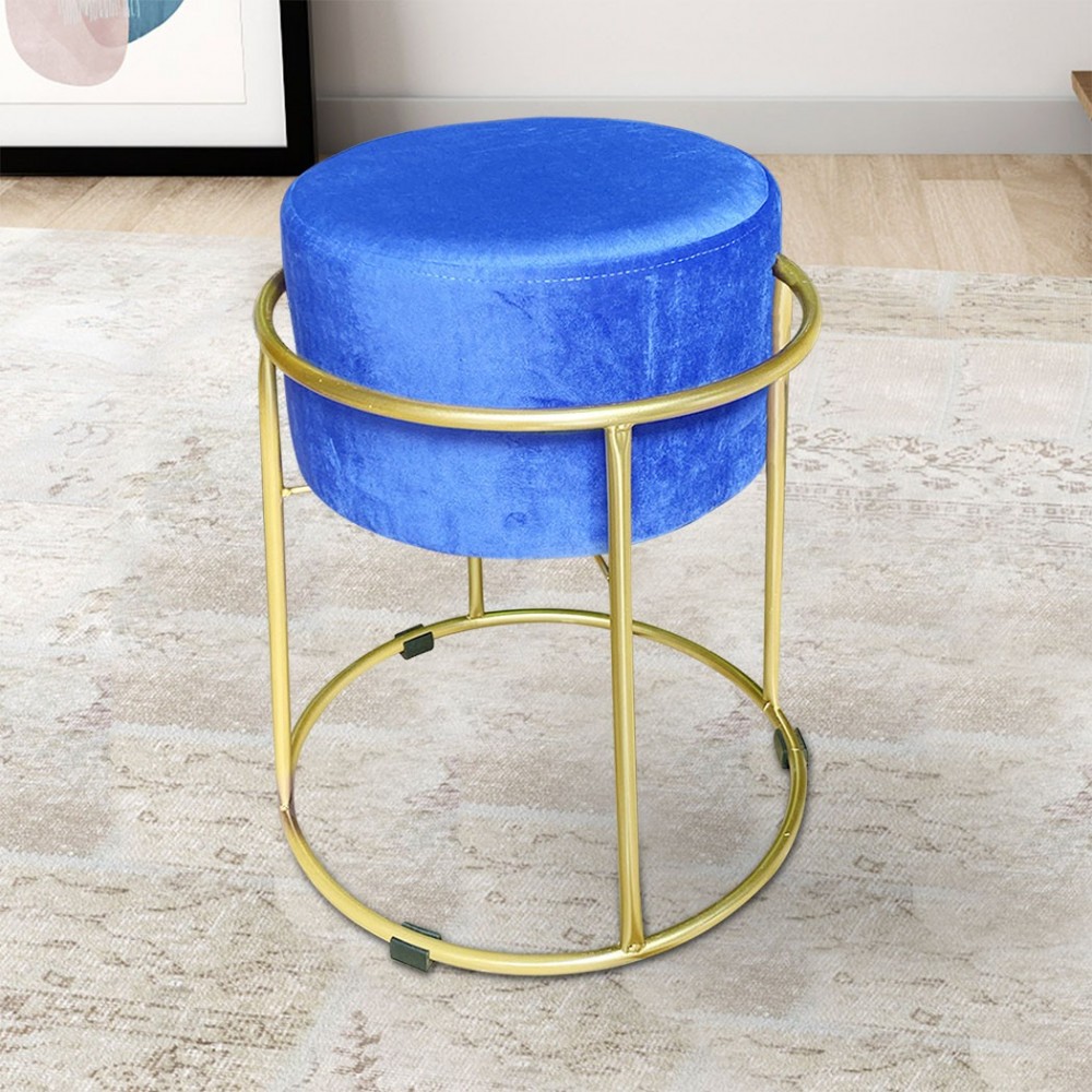 Tabouret Pouf en Velours Doux Design Luxury...
