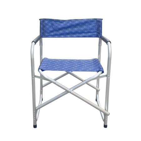 Fauteuil de réalisateur en aluminium FUBUCA pliable Textilene BLEU FANTAISIE