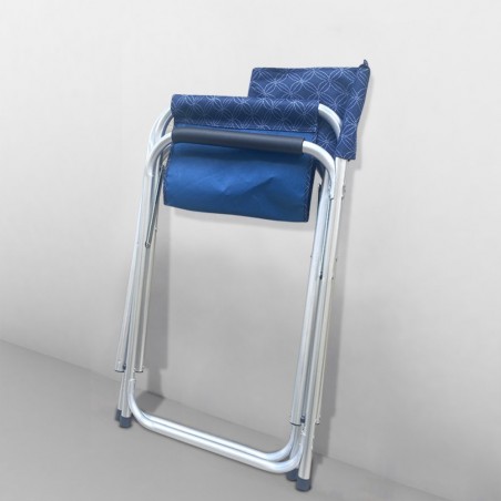 Fauteuil de réalisateur en aluminium FUBUCA pliable Textilene BLEU FANTAISIE