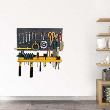 Étagère Porte-outils 332 Kit Panneaux Modulaires pour Outils 50 crochets