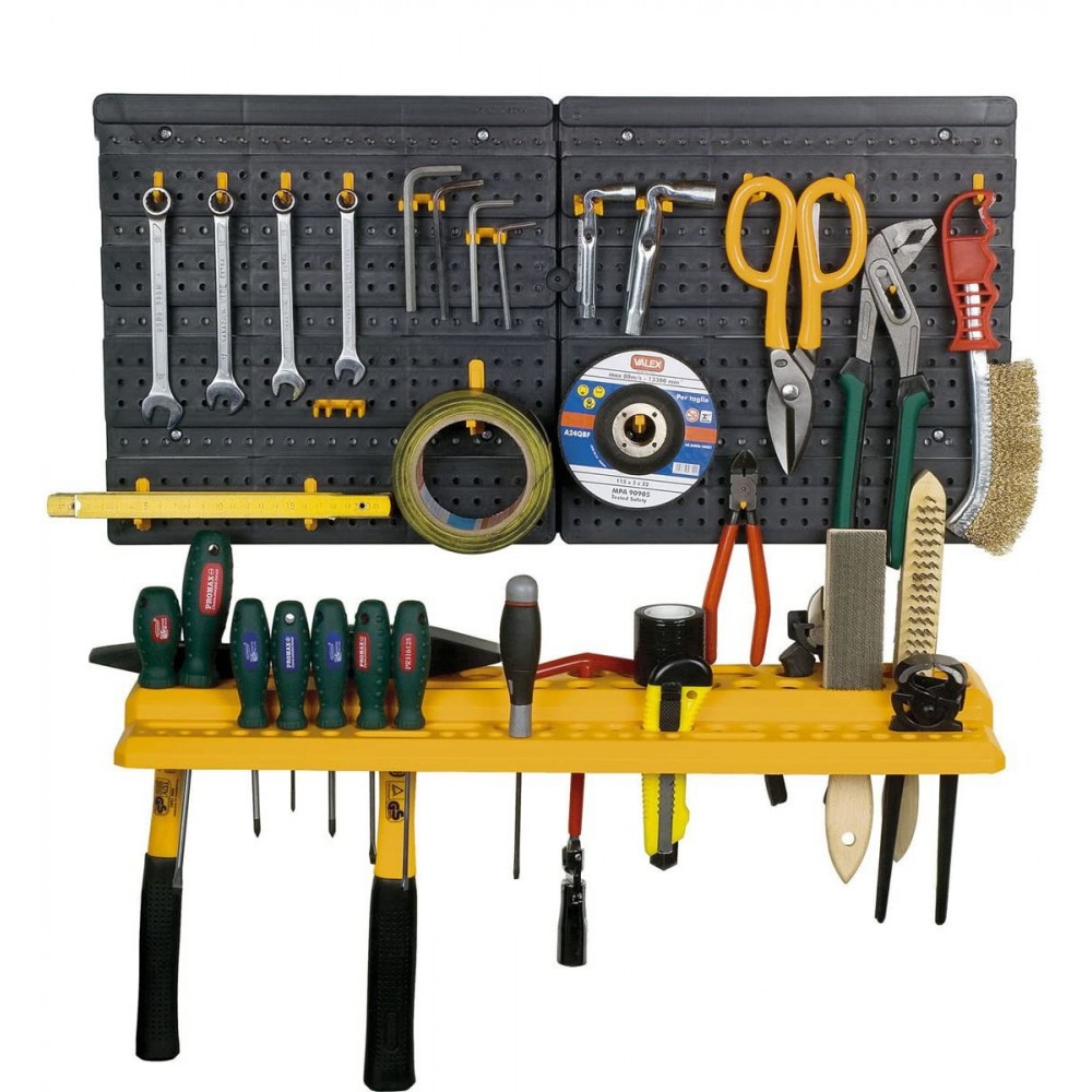 Étagère Porte-outils 332 Kit Panneaux Modulaires pour Outils 50 crochets