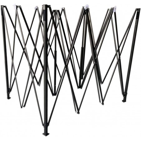 Gazebo A Accordéon Refermable Polyvalent 3x3 Mt EasyFlex De Jardin BLANC