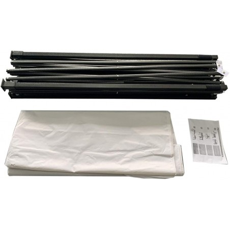 Gazebo A Accordéon Refermable Polyvalent 3x3 Mt EasyFlex De Jardin BLANC