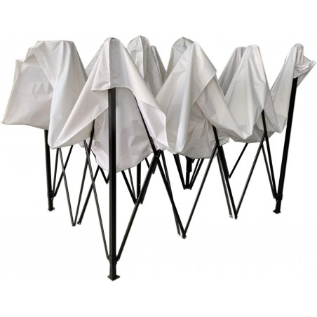 Gazebo A Accordéon Refermable Polyvalent 3x3 Mt EasyFlex De Jardin BLANC