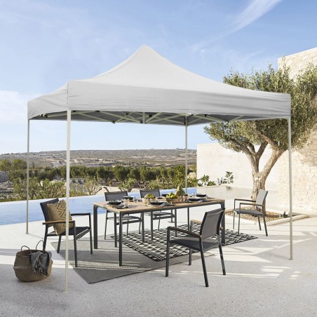 Gazebo A Accordéon Refermable Polyvalent 3x3 Mt EasyFlex De Jardin BLANC