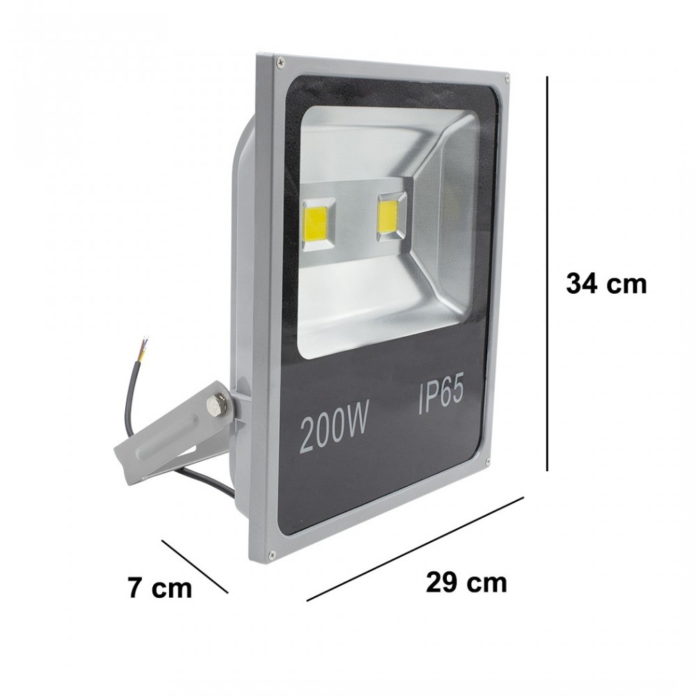 Phare LED 200W Lumière chaude pour extérieur...