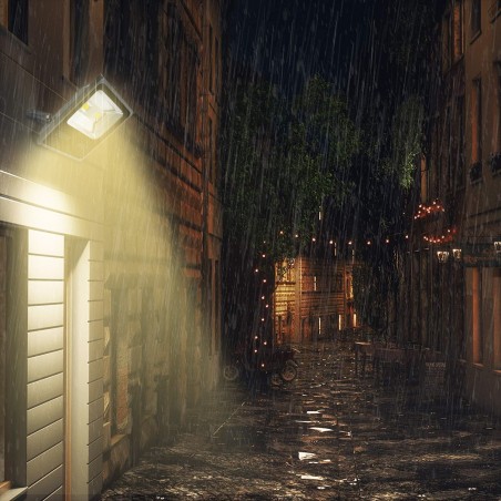 Phare LED 200W Lumière chaude pour extérieur imperméable IP65 avec support