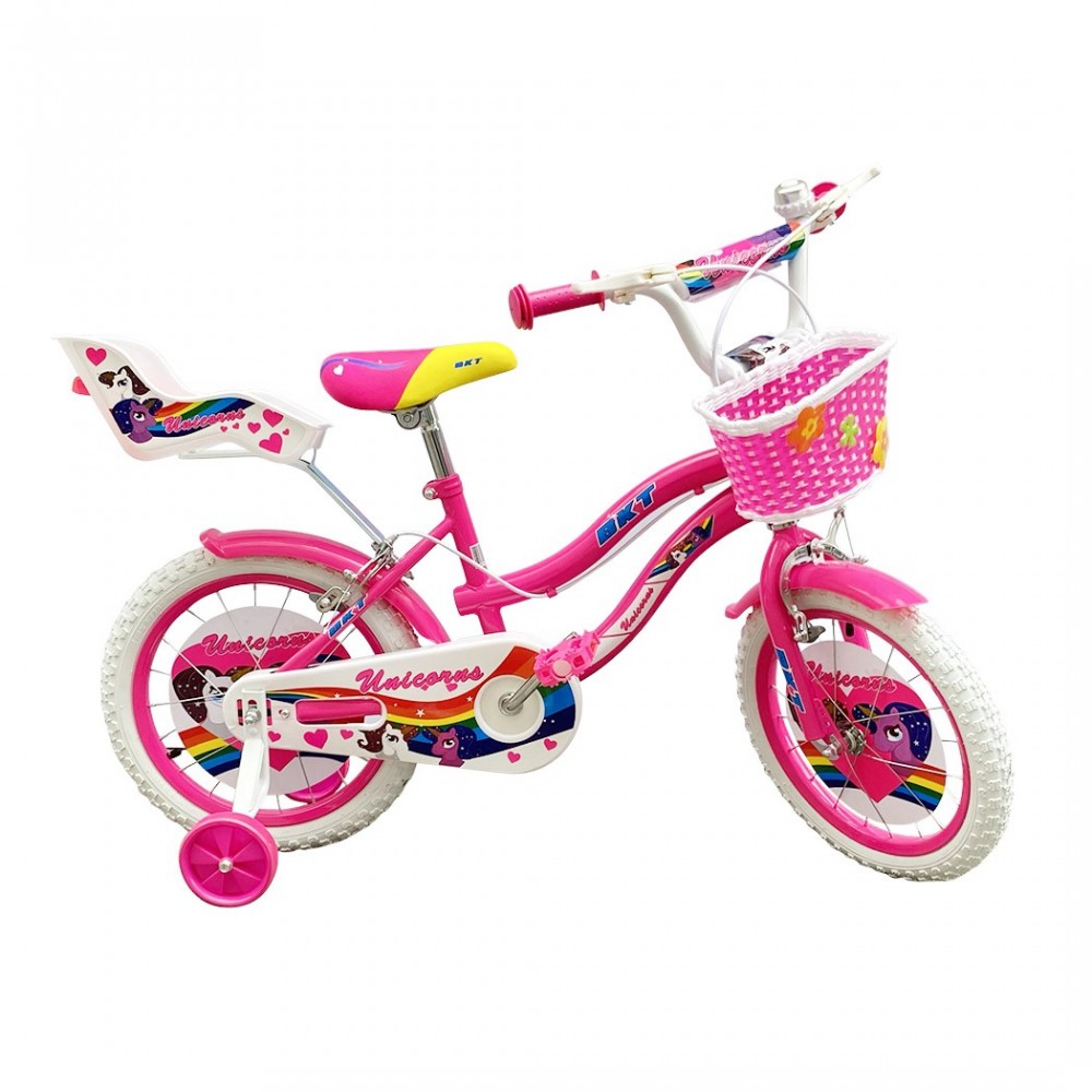 Vélo UNICORNO BKT taille 16 vélos pour enfant de 5 à 8 ans avec roues