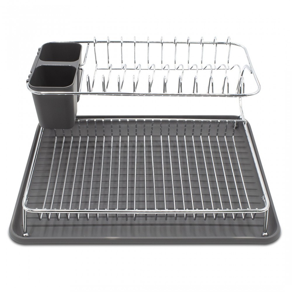 Égouttoir à double plancher en acier 385741...