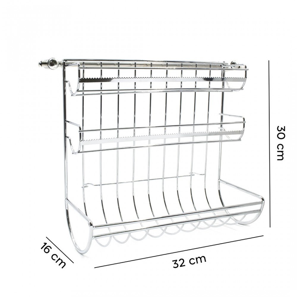 Porte rouleau Film mural 3 Compartiments 28189...