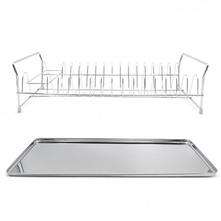 Égouttoir de support en Acier 281883 Compartiment Couverts Plateau amovible
