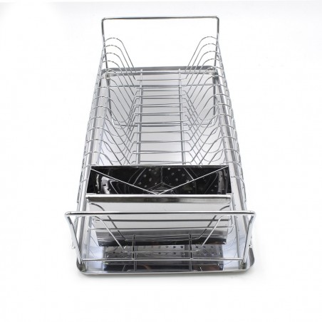 Égouttoir de support en Acier 281883 Compartiment Couverts Plateau amovible
