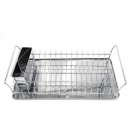 Égouttoir de support en Acier 281883 Compartiment Couverts Plateau amovible
