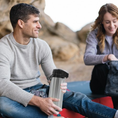 Thermos à robinet 240897 Distributeur en acier avec couvercle double mur 1,9L