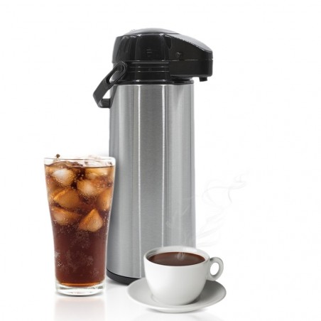 Thermos à robinet 240897 Distributeur en acier avec couvercle double mur 1,9L