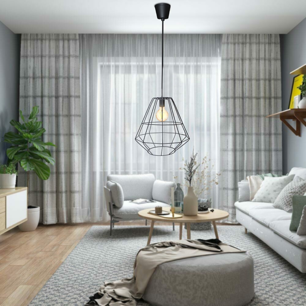 Lustre suspendu industriel rétro 019844 Lampe...