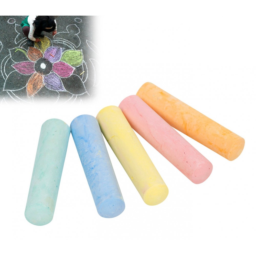 Paquet de 15 MAXI craies colorés 10 cm pour...