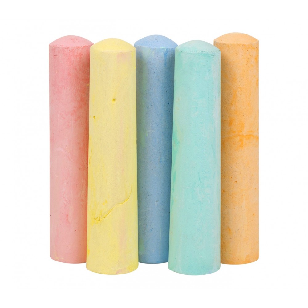 Paquet de 15 MAXI craies colorés 10 cm pour...