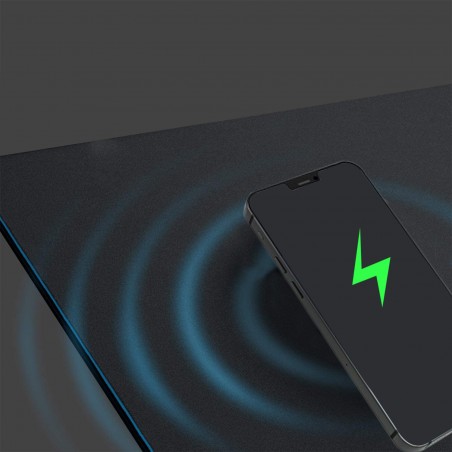 Tapis souris 615086 Gaming avec base de recharge sans fil ultra rapide 28x21