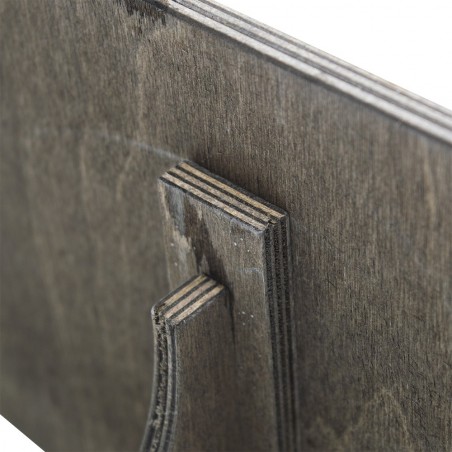 Étagère Porte-objets 416792 en bois Couleur Noyer 20x75cm Rectangulaire Mur