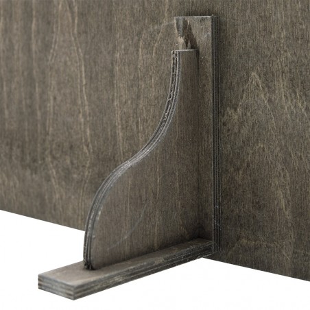 Étagère Porte-objets 416792 en bois Couleur Noyer 20x75cm Rectangulaire Mur