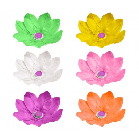 Lanterne fleur de lotus flottante 30 x 30 cm 05237 couleurs assorties