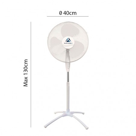 Ventilateur à Lampadaire MyIdea All Ways Connexion infrarouge Pales de 40 cm