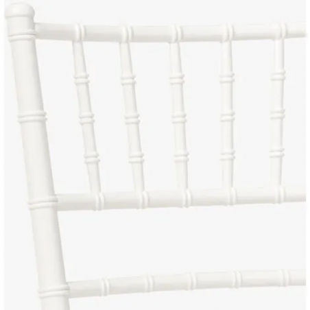 Ensemble 2 chaises Chiavari Blanc Design Classic pour Catering Vintage