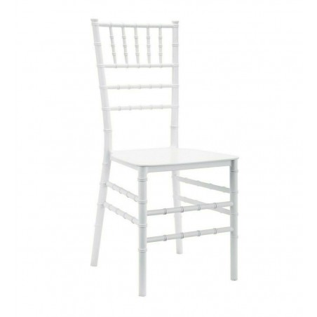 Ensemble 2 chaises Chiavari Blanc Design Classic pour Catering Vintage