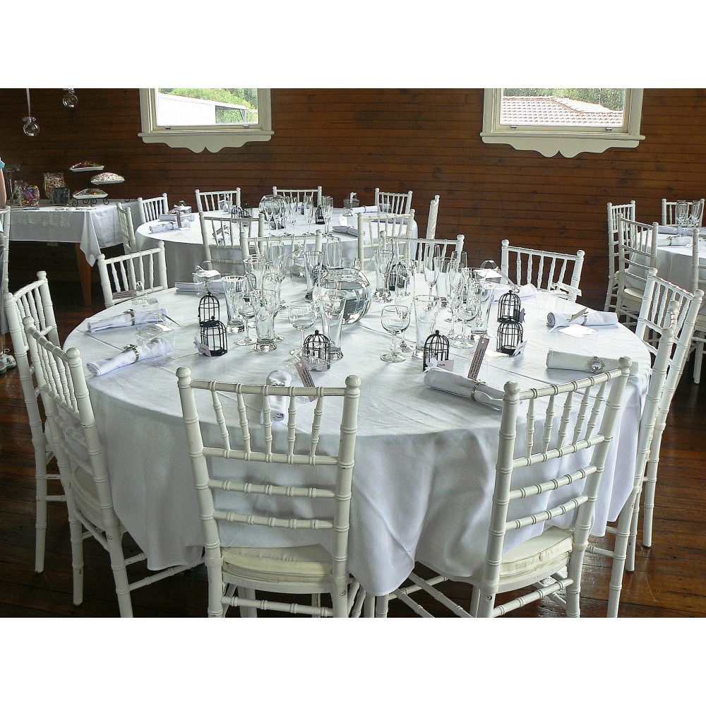 Ensemble 2 chaises Chiavari Blanc Design...