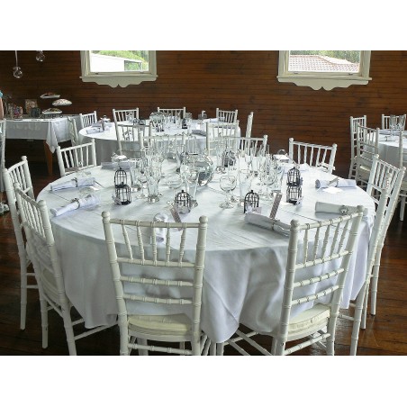 Ensemble 2 chaises Chiavari Blanc Design Classic pour Catering Vintage