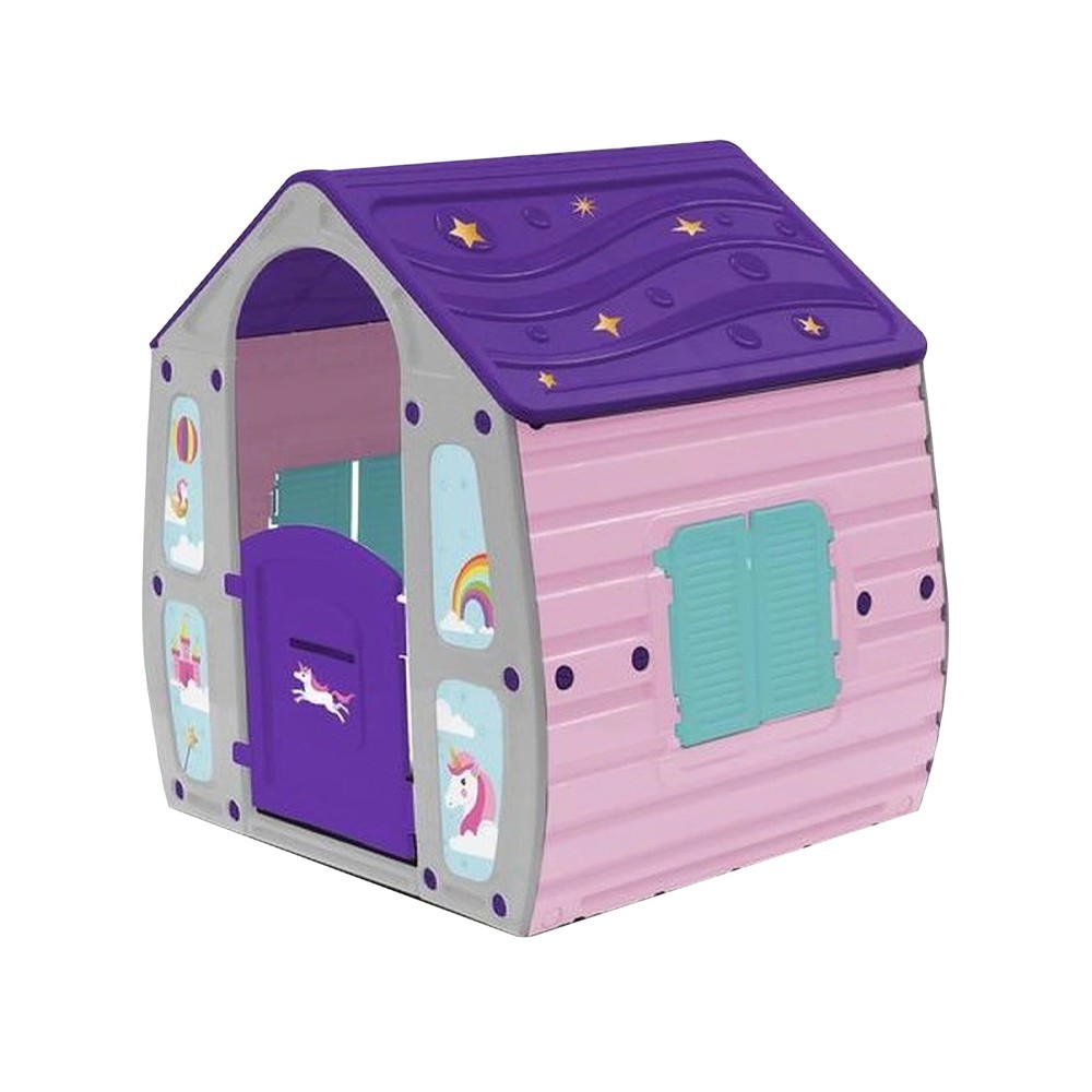 Maison de jardin pour enfants Licorne 562109 Maison de jeu Enfants 102x89xH109