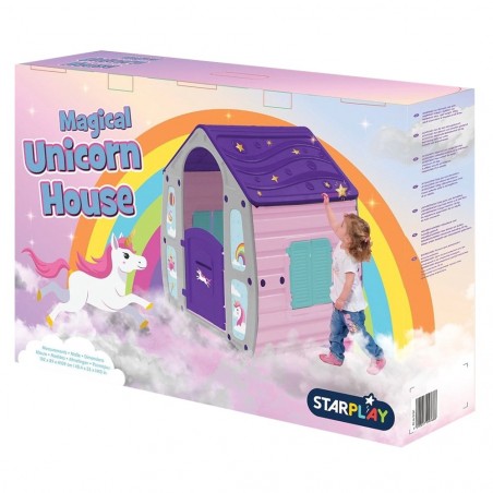 Maison de jardin pour enfants Licorne 562109 Maison de jeu Enfants 102x89xH109