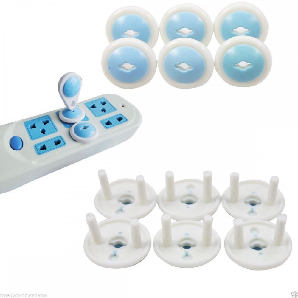 Protège prise de courant - protection électrique pour les enfants - prise universelle - PACK de 6 avec clé de sécurité 751079