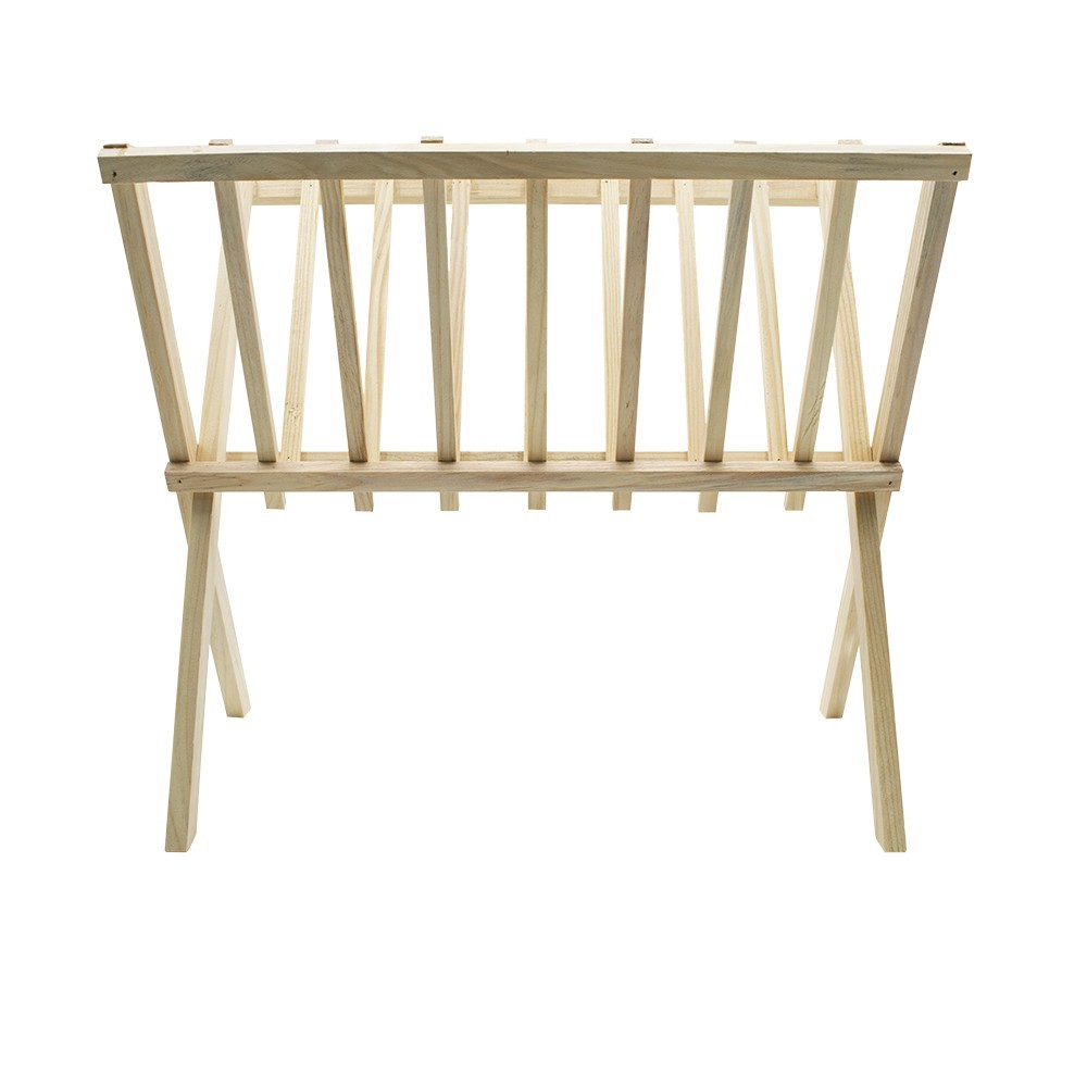 Organisateur porte-magazines au sol en bois...