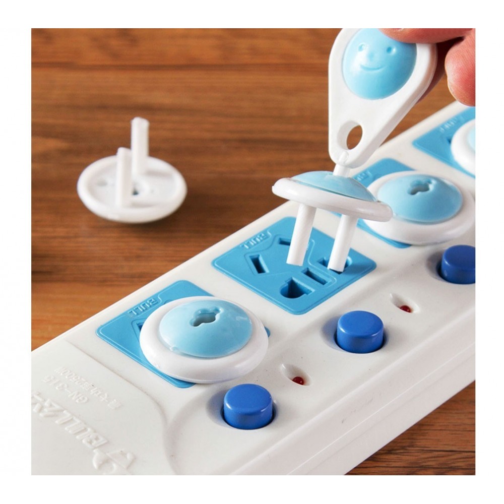 Protège prise de courant - protection électrique pour les enfants - prise universelle - PACK de 6 avec clé de sécurité 751079