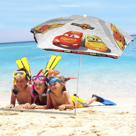 Parasol pour enfants de plage et extérieur 503936 animation Cars 130 cm Voitures