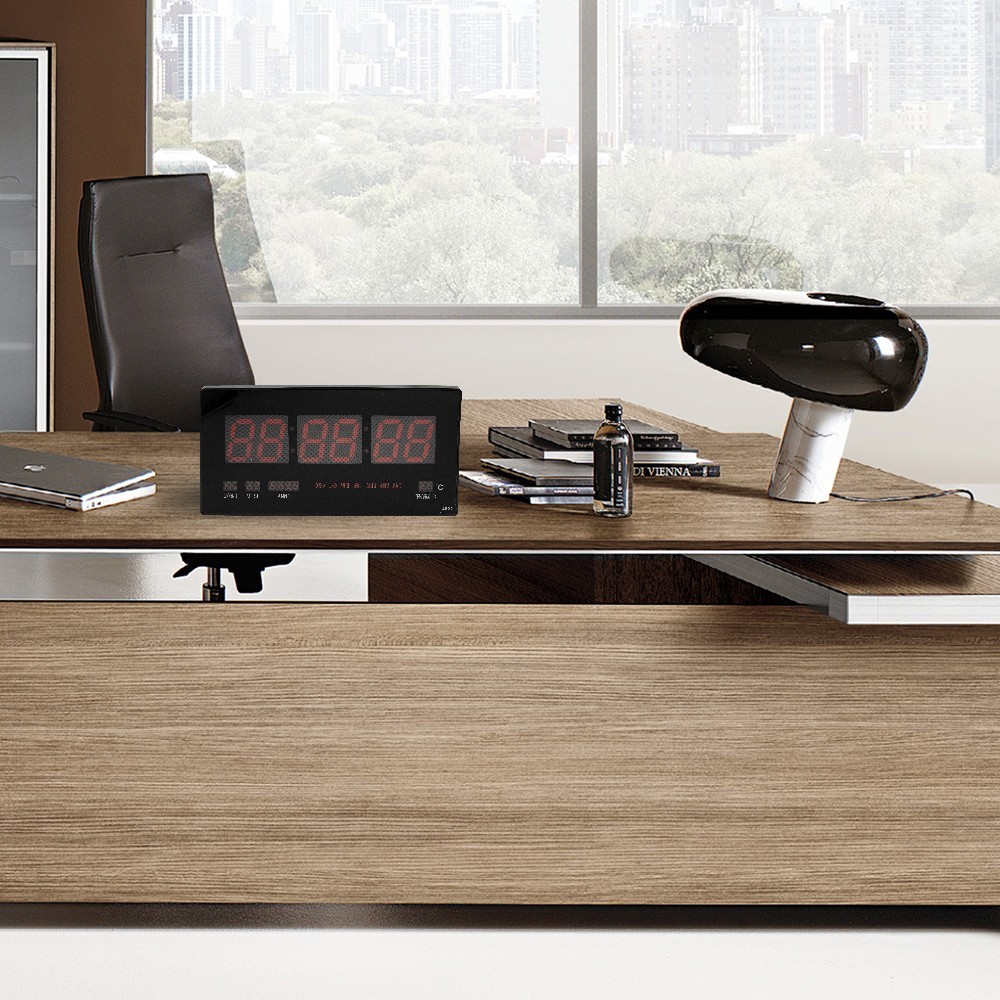 Horloge murale numérique LED 146228 calendrier...