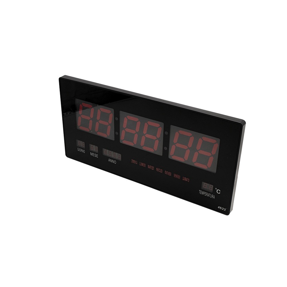 Horloge murale numérique LED 146228 calendrier...