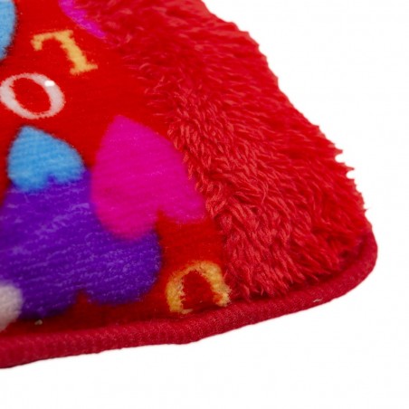 Sac à eau chaude avec poche chauffe-mains en polyester fantaisies assorties