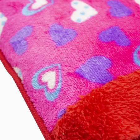 Sac à eau chaude avec poche chauffe-mains en polyester fantaisies assorties