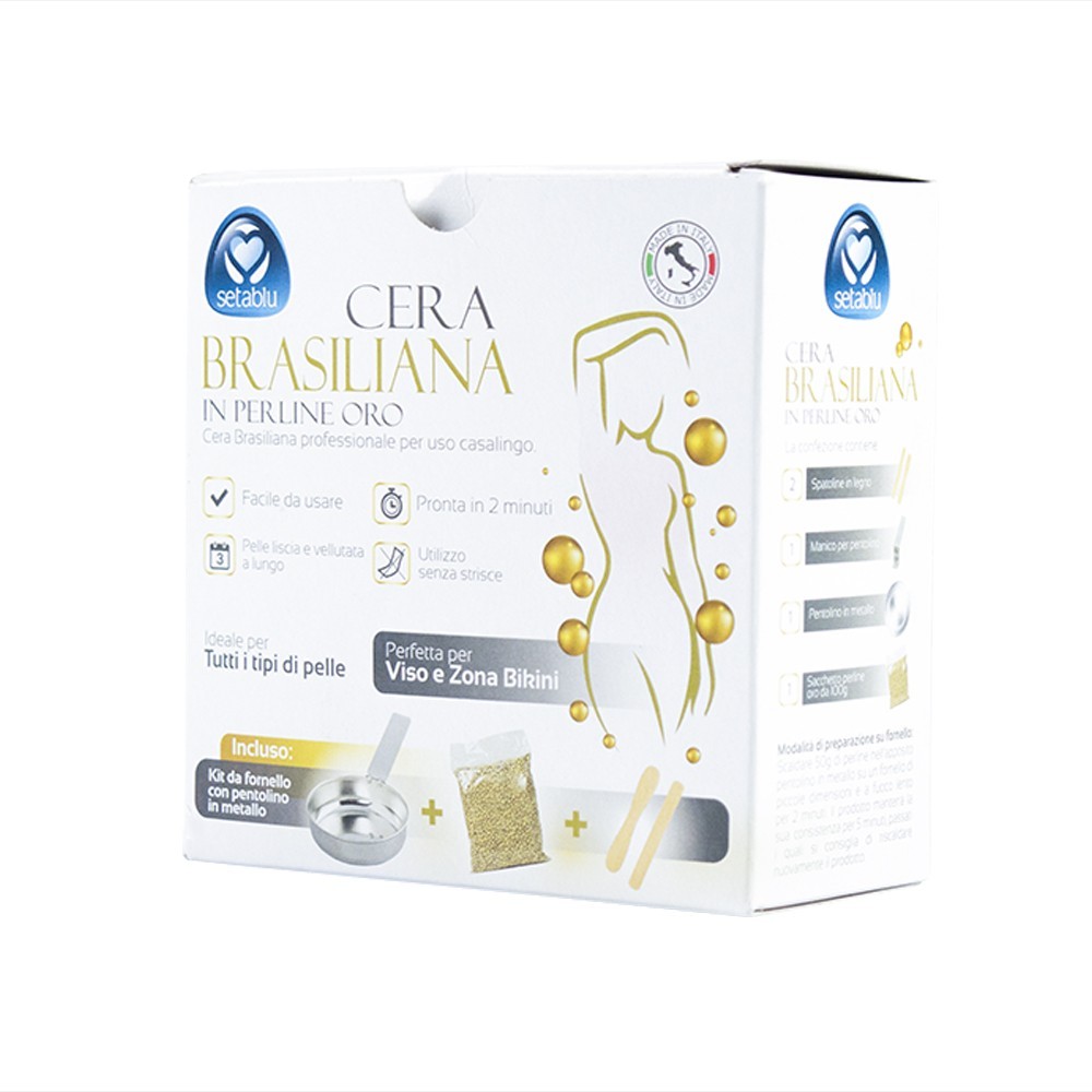 Kit complet de cire brésilienne en perles d’or...