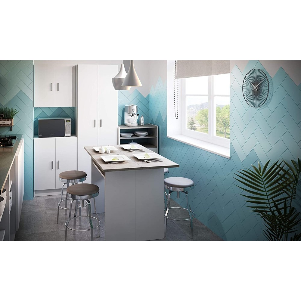 Armoire polyvalente Meuble 2 Portes 4 étagères...