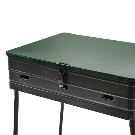 Barbecue à Malette art. 045 à Charbon avec grille réglable 40x30xH74 cm