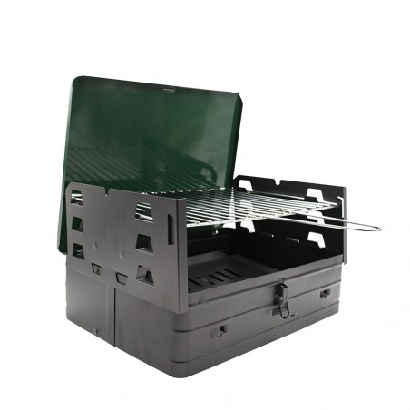 Barbecue à Malette art. 045 à Charbon avec grille réglable 40x30xH74 cm